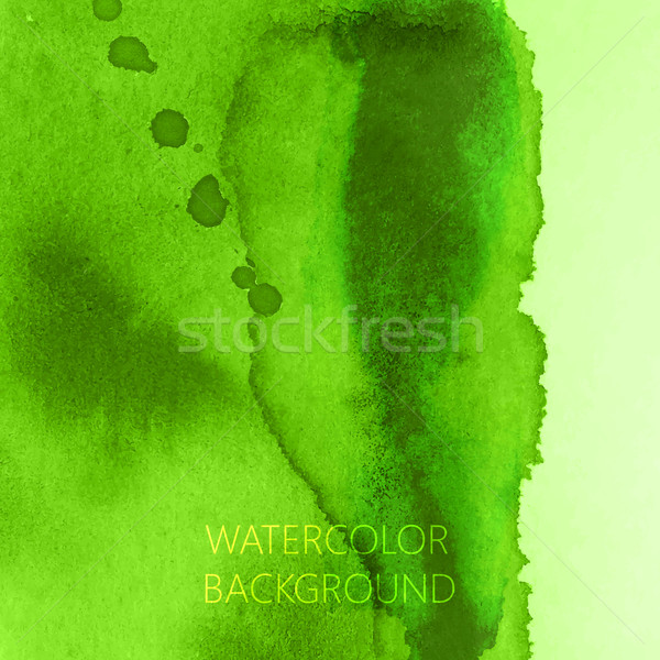 Vektor abstrakten grünen Wasserfarbe Design Textur Stock foto © maximmmmum