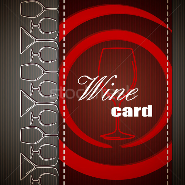 Wine list design. Stock photo © maximmmmum