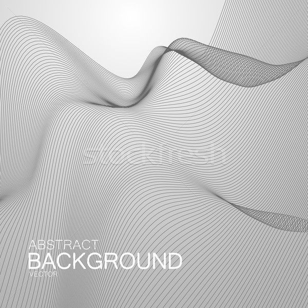 3D abstract digital wave Stock photo © maximmmmum