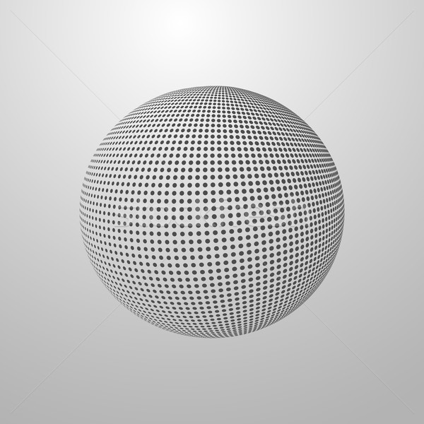 Meio-tom esfera globo projeto comunicação global ciência Foto stock © maximmmmum