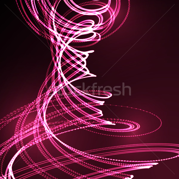 3D beleuchtet verzerrt Helix Formen glühend Stock foto © maximmmmum