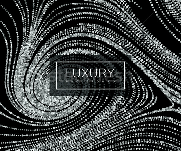 Luxury background with shiny silver glitters Stock photo © maximmmmum