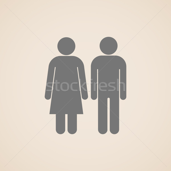 [[stock_photo]]: Vecteur · signes · homme · femme · toilettes · famille