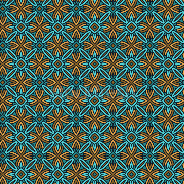 Seamless Floral Ethnic Pattern Stock photo © maximmmmum