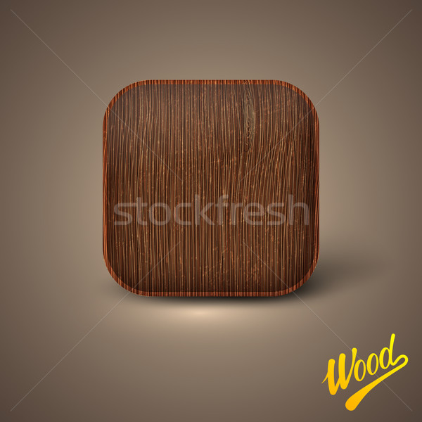background with wood texture. icon template  Stock photo © maximmmmum