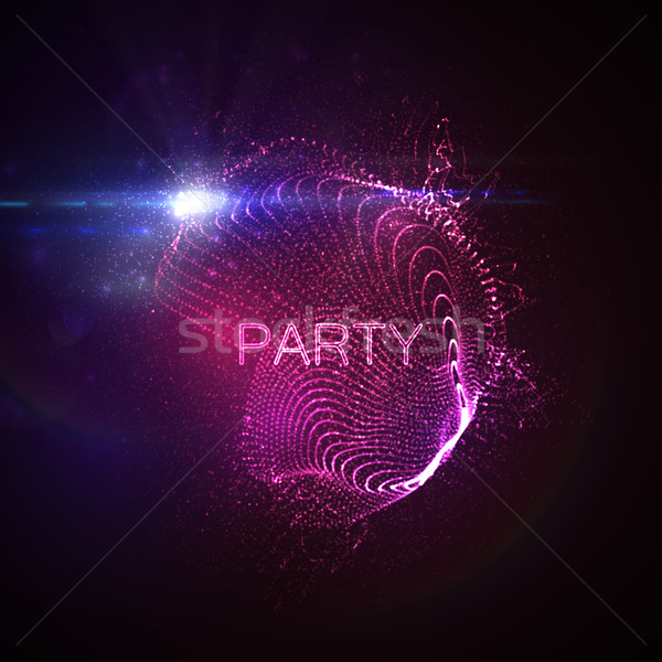 Party neon sign. Stock photo © maximmmmum