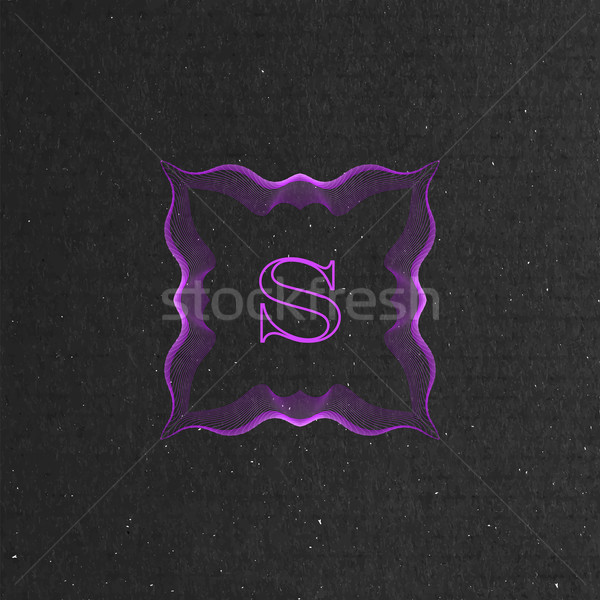 vector floral monogram Stock photo © maximmmmum