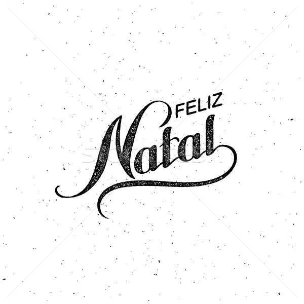 Feliz Natal. Merry Christmas. Holiday Vector Illustration.  Stock photo © maximmmmum