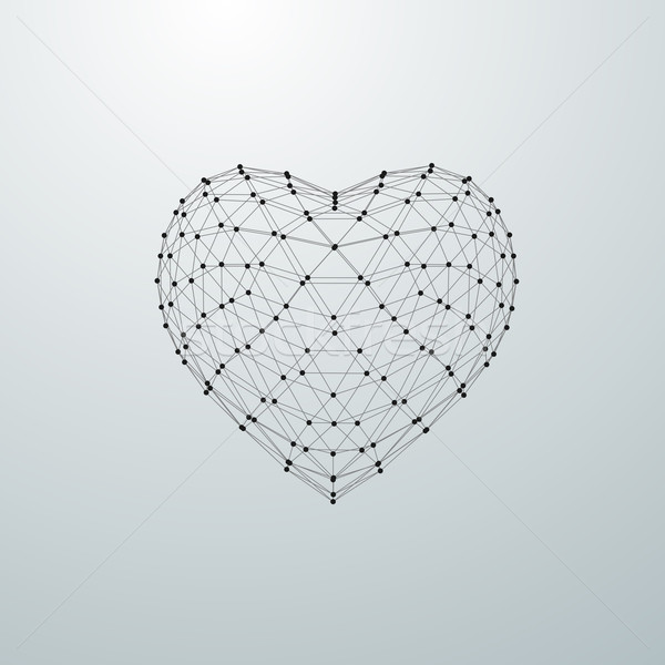 3D heart shape Stock photo © maximmmmum