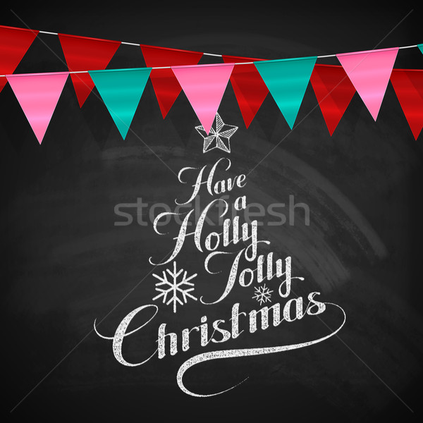 Holly Jolly Merry Christmas. Stock photo © maximmmmum