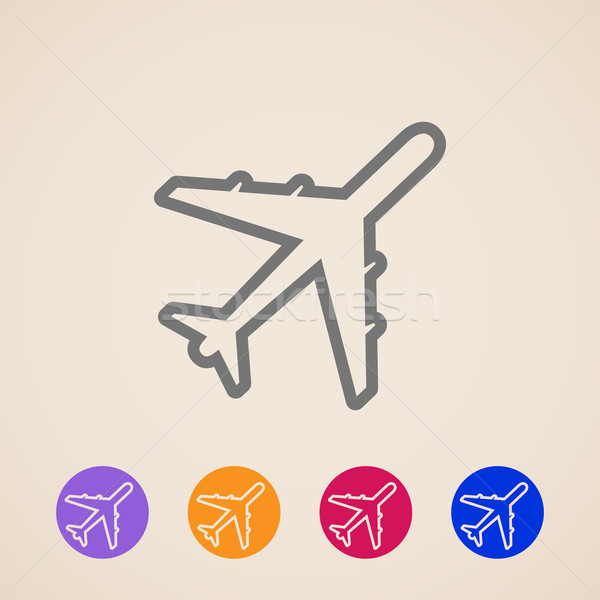 vector plane icons  Stock photo © maximmmmum