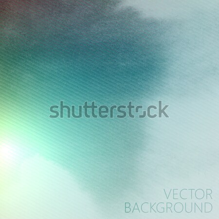 Vektor absztrakt kék azúr vízfesték papír Stock fotó © maximmmmum