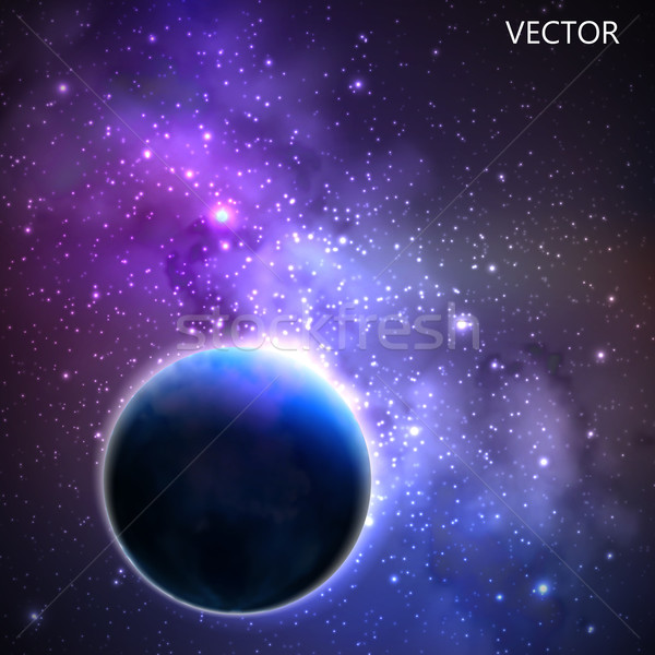 Abstract vector nachtelijke hemel sterren illustratie de kosmische ruimte Stockfoto © maximmmmum