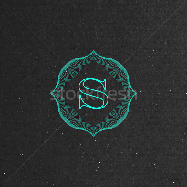 vector floral monogram Stock photo © maximmmmum