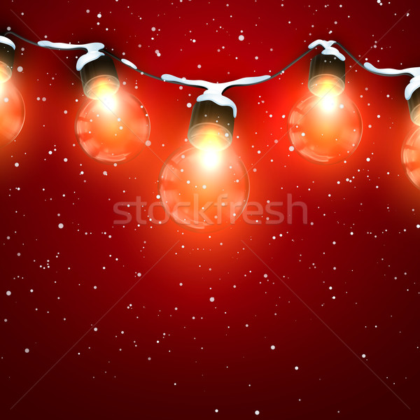 Luminous Electric Garland Stock photo © maximmmmum