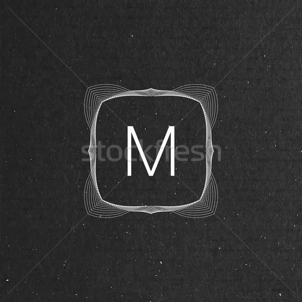 vector floral monogram Stock photo © maximmmmum