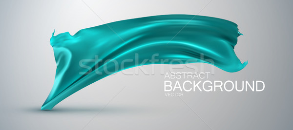 Azuur zijde weefsel satijn vector textiel Stockfoto © maximmmmum