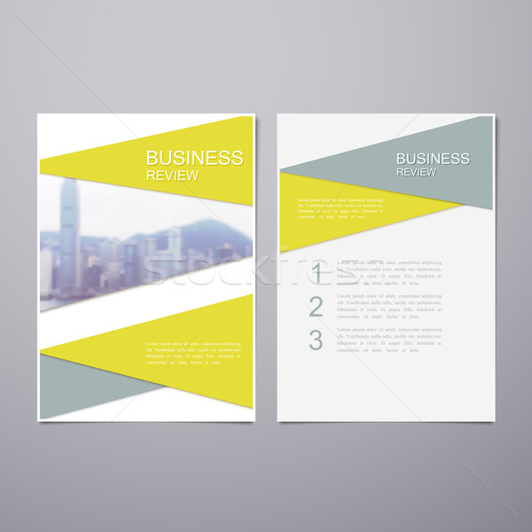 Business brochure brochure flyer maat sjabloon Stockfoto © maximmmmum