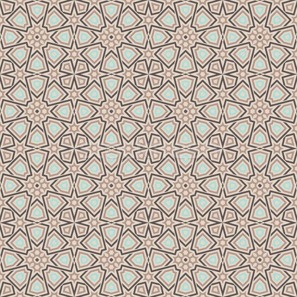 Seamless Floral Ethnic Pattern Stock photo © maximmmmum