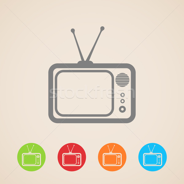 vector tv icons  Stock photo © maximmmmum