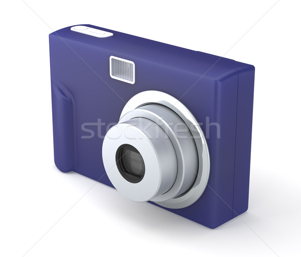 [[stock_photo]]: Numérique · compact · photo · caméra · isolé · blanche