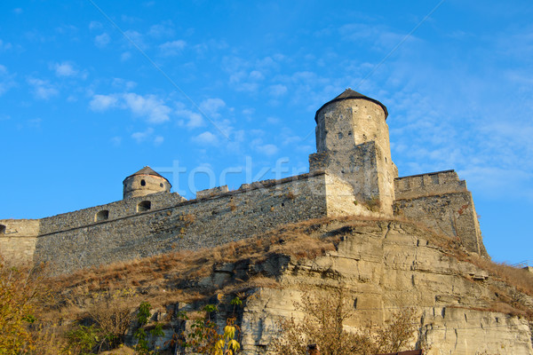 Vecchio fortezza antica città costruzione montagna Foto d'archivio © maxpro