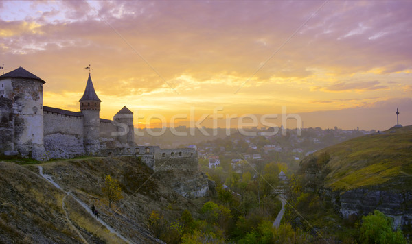 Old Fortress in the Ancient City of Kamyanets-Podilsky Stock photo © maxpro