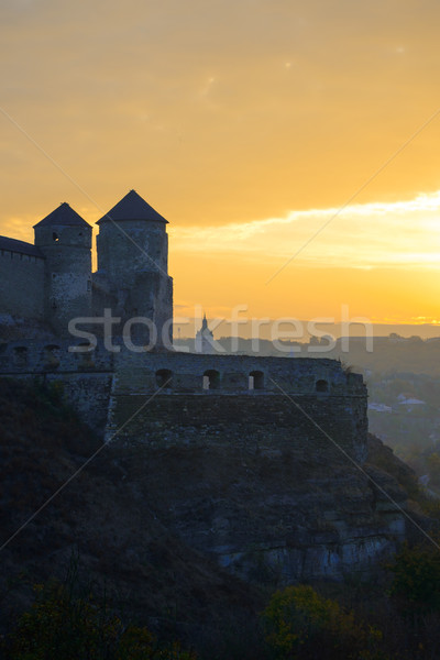 Old Fortress in the Ancient City of Kamyanets-Podilsky Stock photo © maxpro