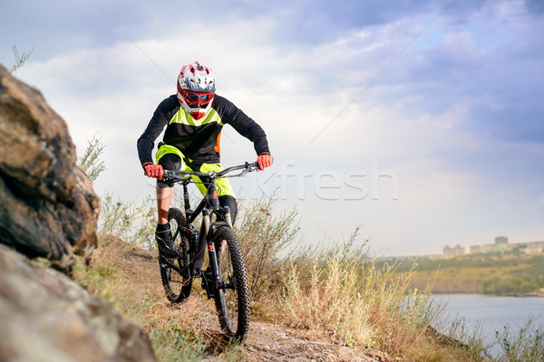 Profi kerékpáros lovaglás bicikli nyom extrém sport Stock fotó © maxpro
