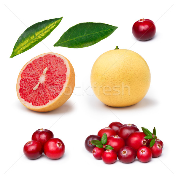 Pink grapefruit with cranberry Stock photo © maxsol7