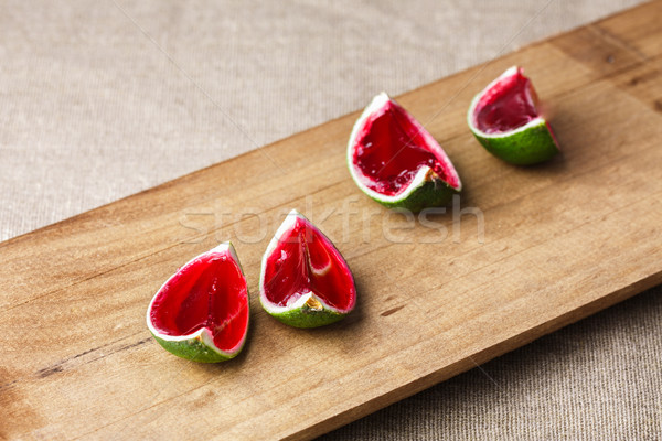 Lime jelly shooters Stock photo © maxsol7