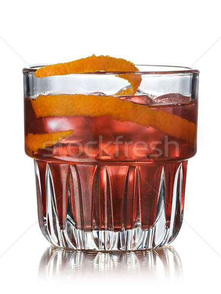 Stock photo: Negroni alcoholic cocktail