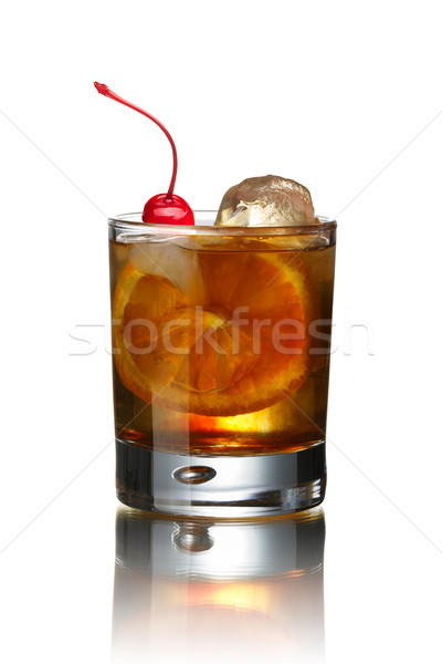 Old fashioned cocktail Stock photo © maxsol7