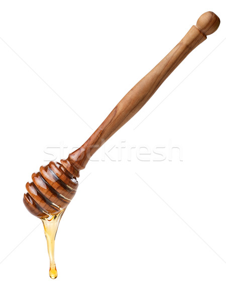 Wooden honey dipper Stock photo © maxsol7