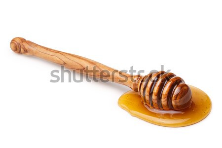 Wooden honey dipper Stock photo © maxsol7