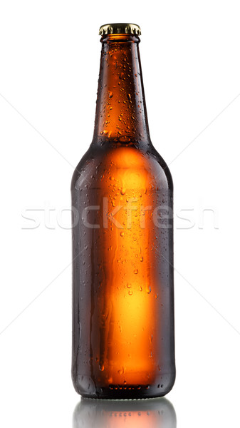 Dark beer bottle Stock photo © maxsol7