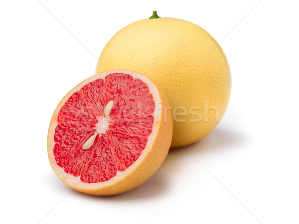 Roze grapefruit geïsoleerd witte groot Stockfoto © maxsol7