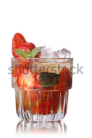Strawberry mint smash Stock photo © maxsol7