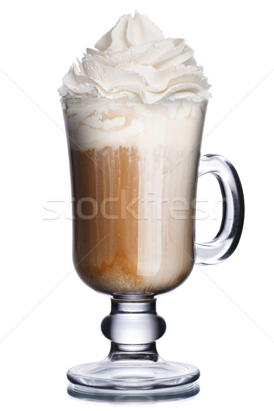 Glass of coffee cocktail with ice cream (glasse) Stock photo © maxsol7