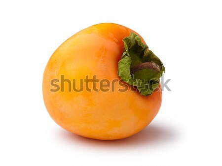 Yellow persimmon isolated Stock photo © maxsol7