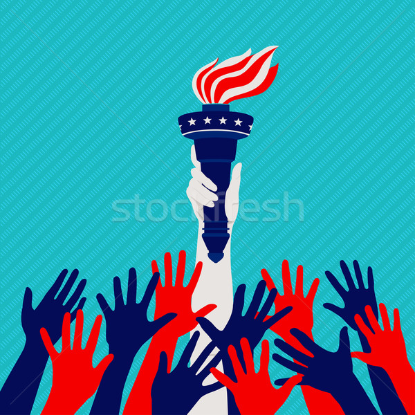 Independence, hands up Stock photo © Mayamy