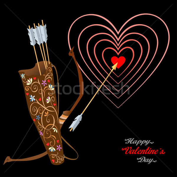 Arrows and heart Stock photo © Mayamy