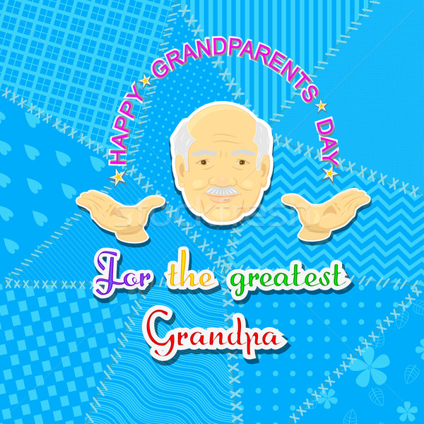 Großvater Großmutter Tag Gruß Großeltern Ausdruck Stock foto © Mayamy