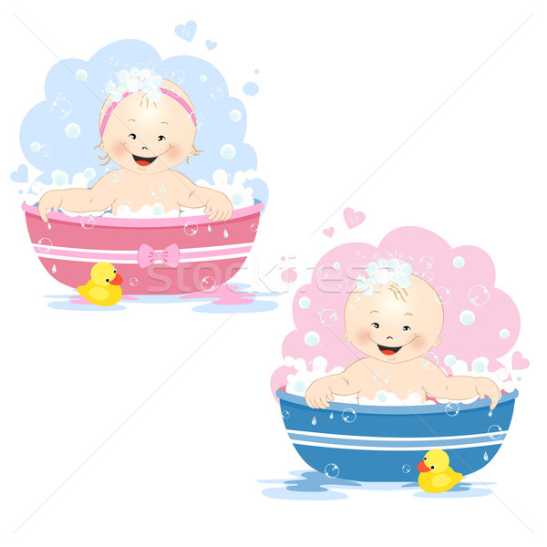 Bathing babies Stock photo © Mayamy
