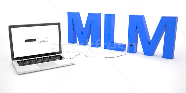Livello marketing mlm laptop notebook computer Foto d'archivio © Mazirama