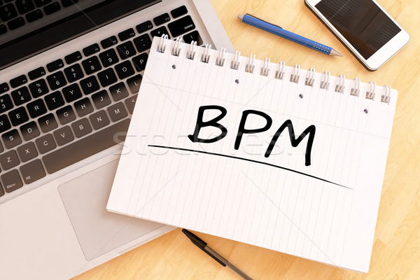 Business processo gestione bpm manoscritto testo Foto d'archivio © Mazirama