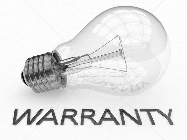 Garantia lâmpada branco texto 3d render ilustração Foto stock © Mazirama