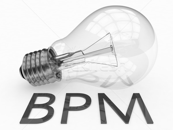 業務 過程 管理 bpm 燈泡 白 商業照片 © Mazirama