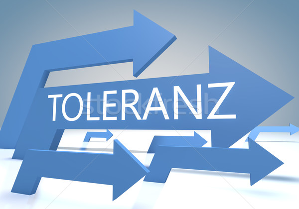 Słowo tolerancja oddać niebieski wolności Zdjęcia stock © Mazirama