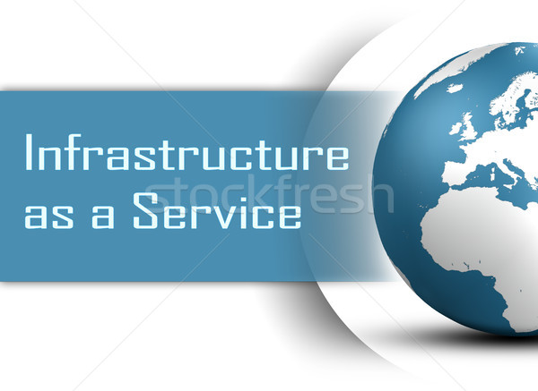Infrastruktúra szolgáltatás földgömb fehér internet technológia Stock fotó © Mazirama